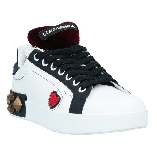 Dolce and Gabbana SNEAKER BASSA CUORE BORCHIE