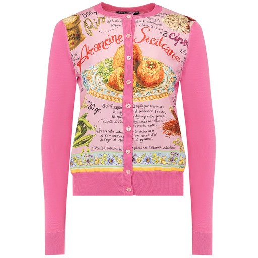 Dolce and Gabanna CARDIGAN ARANCINE ROSA