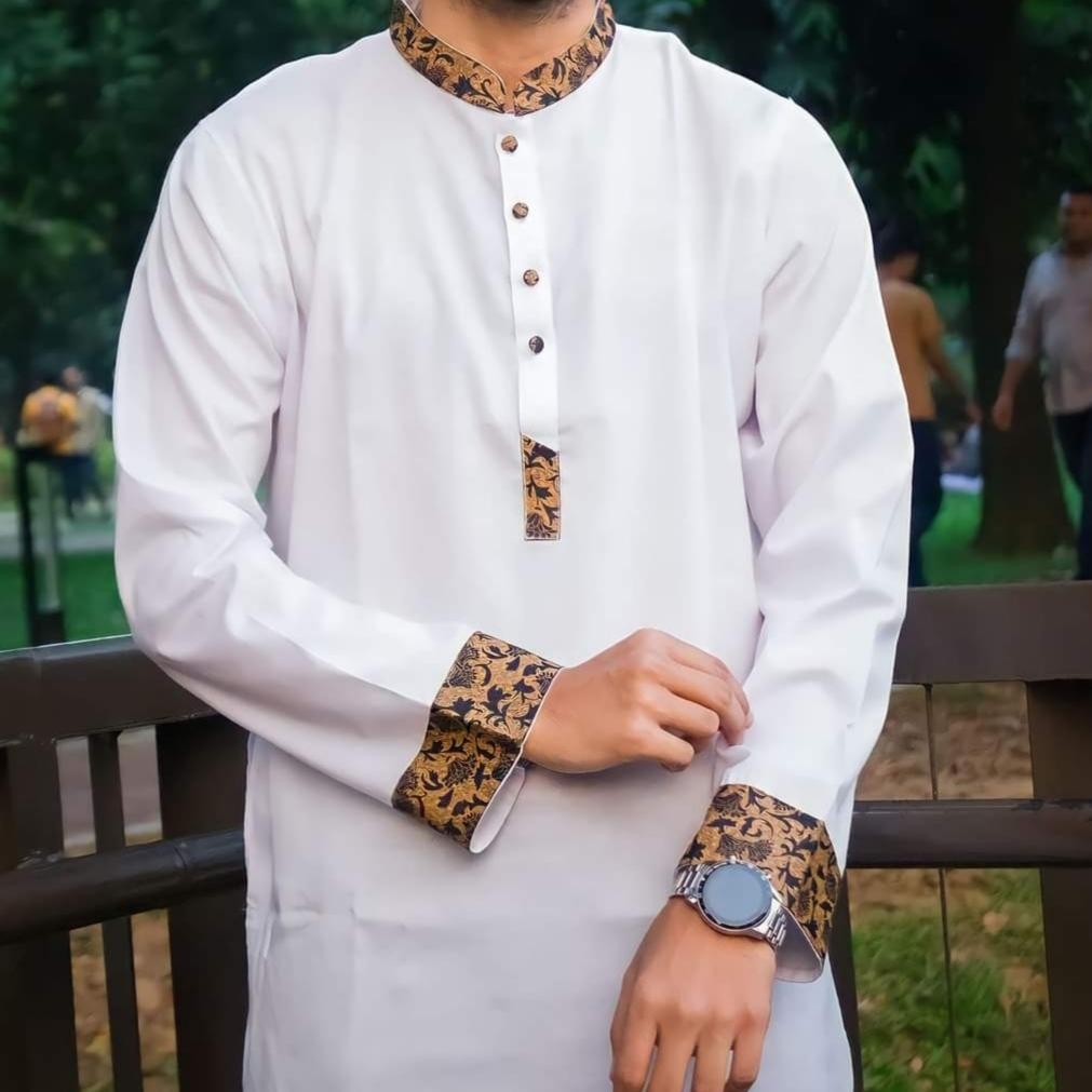 Mens Fashionable High Quality Comfortable Panjabi Kurta