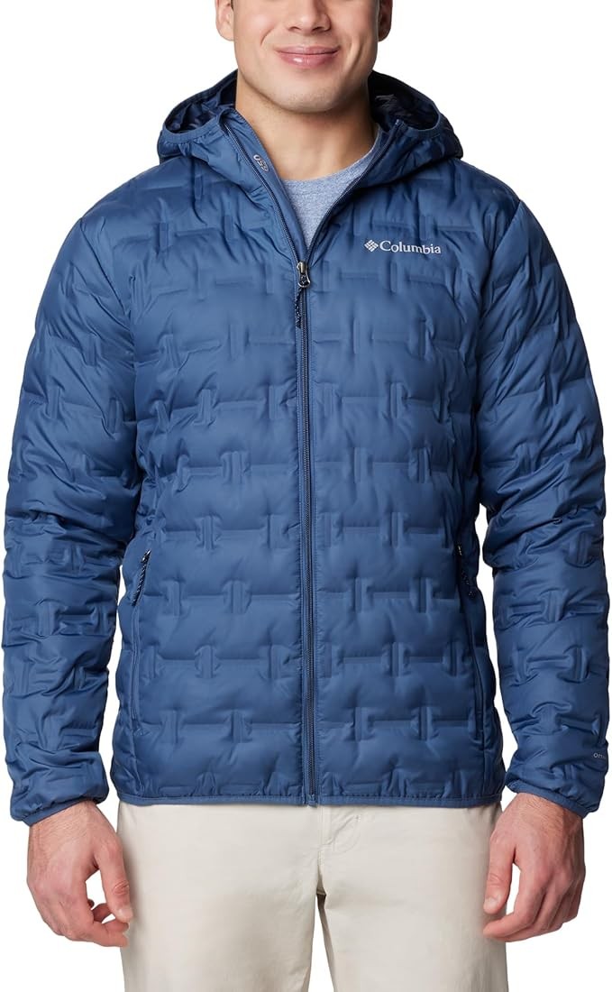 Columbia Delta Ridge Down Hooded Jacket, Down Jacket with Hood for Men