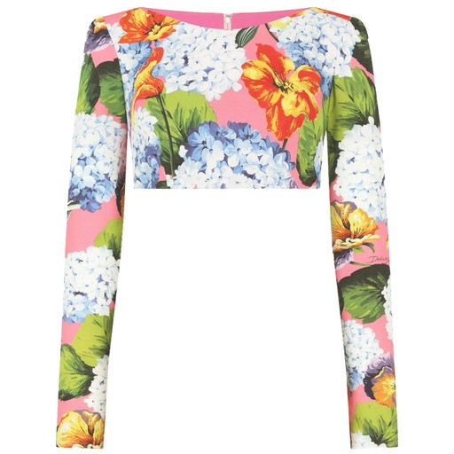 Dolce and Gabbana TOP CORTO FLORAL